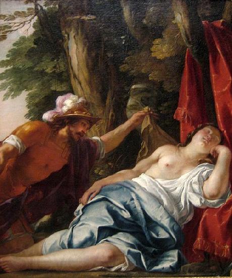BLANCHARD, Jacques Mars and the Vestal Virgin France oil painting art